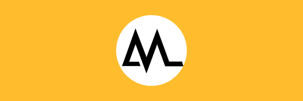 Metrum acoustics logo on orange background